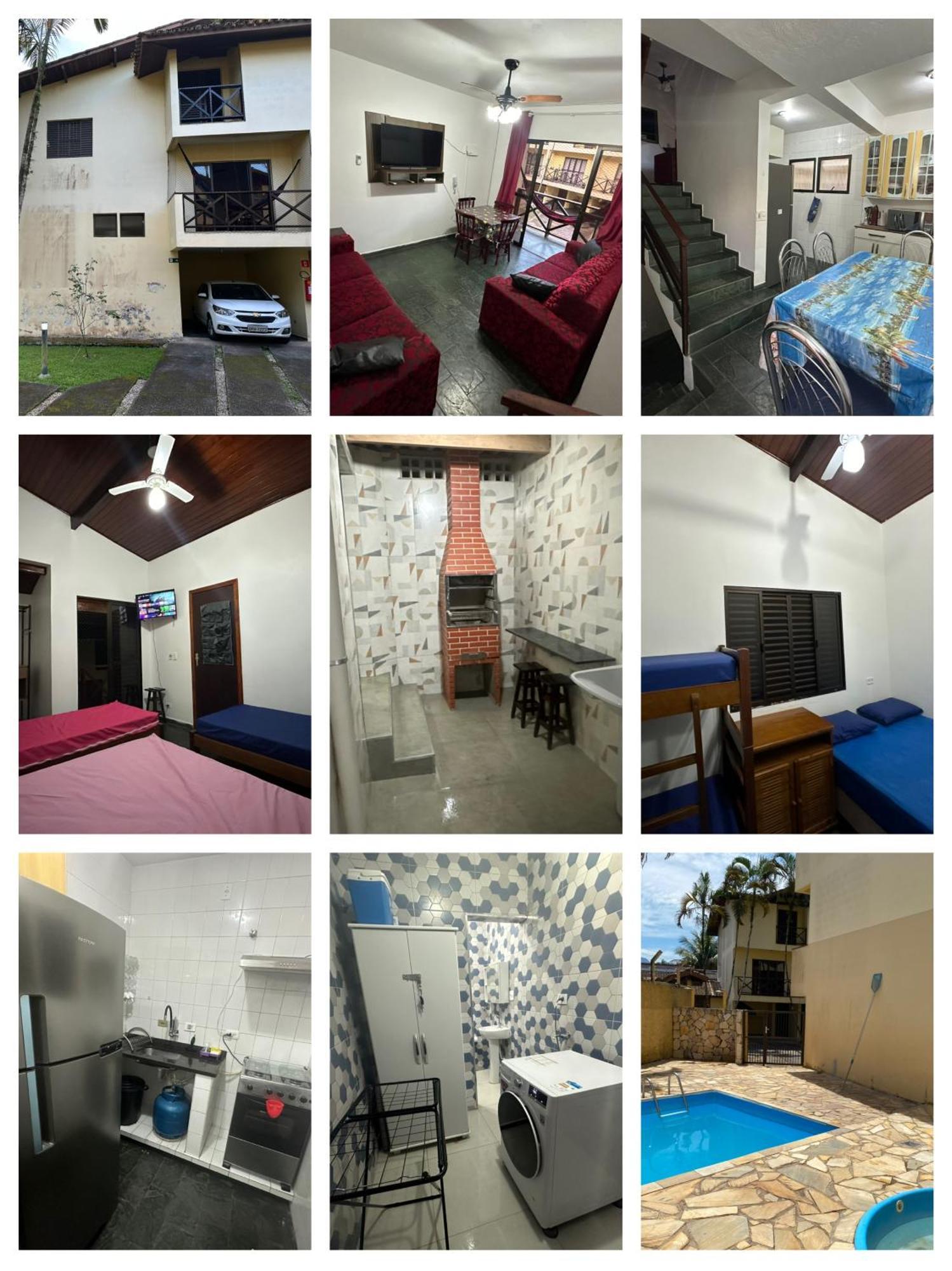 Triplex Piscina Churrasqueira Lava E Seca Wi-Fi E 2 Tvs Em Condominio Com 90M2 No Centro De 우바투바 외부 사진